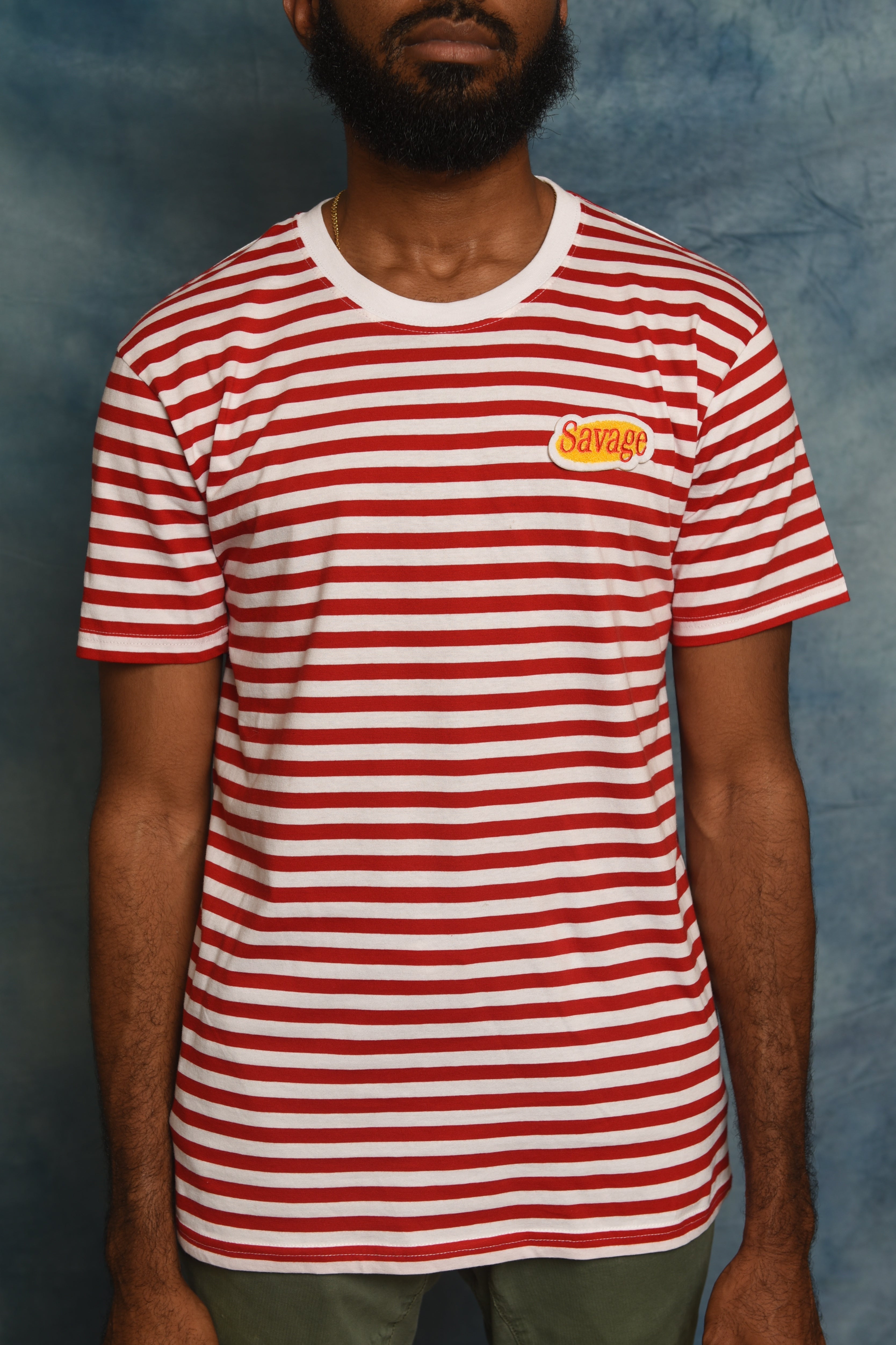 Red Savage Stripe Shirt