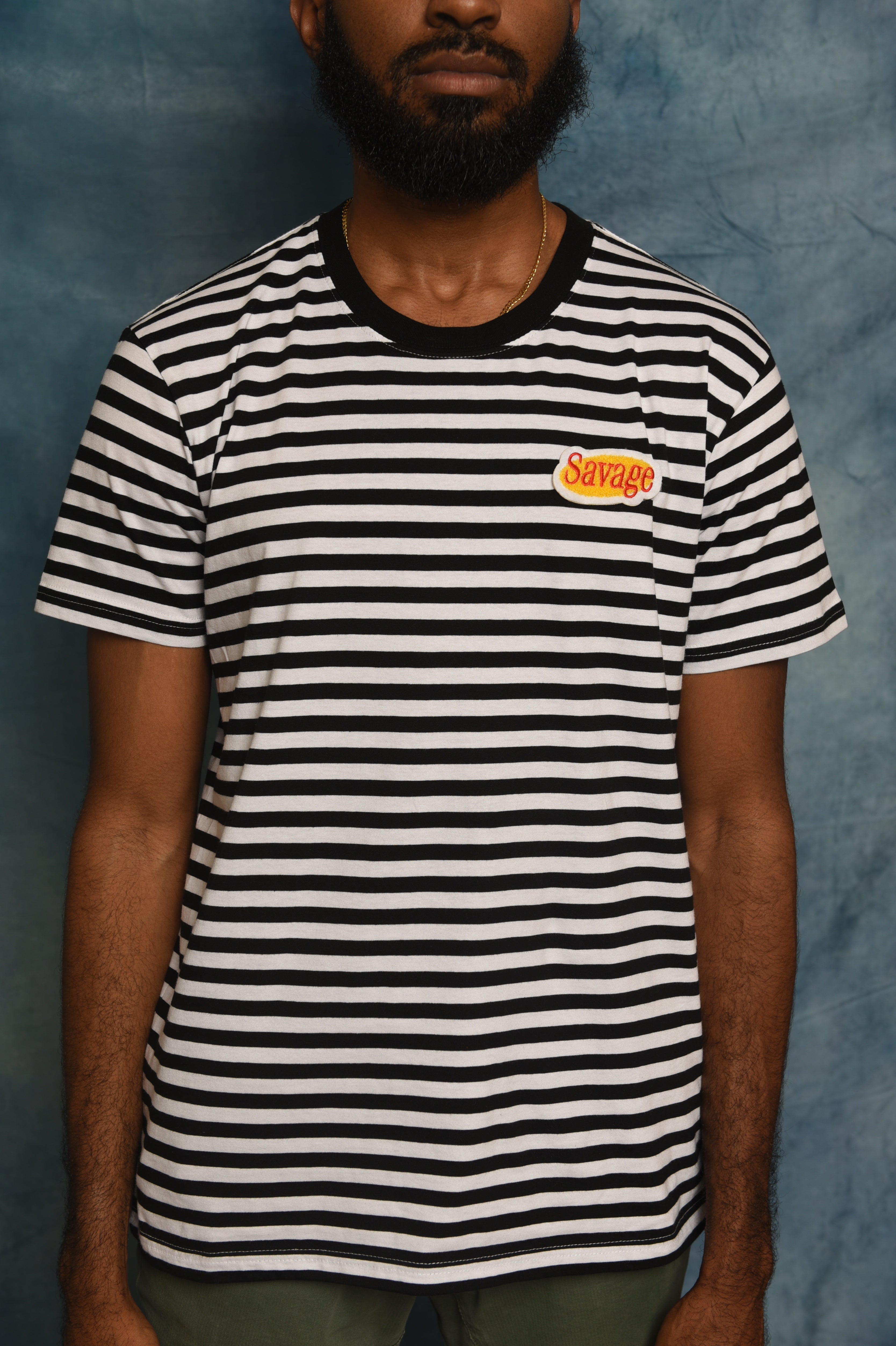 Black Savage Stripe Shirt