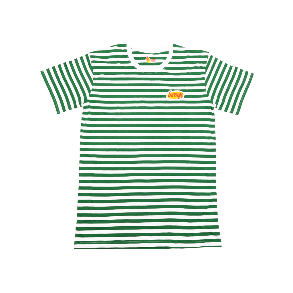 Green Savage Stripe Shirt